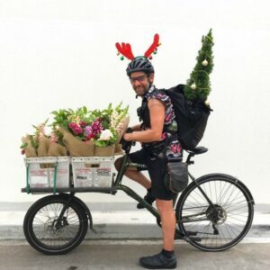 flower delivery on bike 1