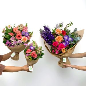 Little, Lovely, and Luxe sizes of the daily mixed bouquet